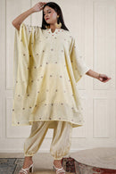 Rj Label Jamdani Bermuda Pants Yellow Cotton Jamdani Unisex