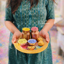 Holi Milan Gulaal Box | Four Packs of Natural Gulaal | Safe for Kids | Handmade in Banaras