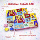 Holi Milan Gulaal Box | Four Packs of Natural Gulaal | Safe for Kids | Handmade in Banaras