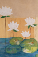 JOD Pure Cottton Whispers of Dusk Handmade Fabric Wall Art for Contemporary Interiors (Unframed)