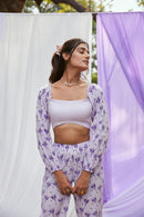 The Conscious Closet Cold Purple Dispersed Capsule Top