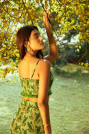 The Conscious Closet Muddy Green Bush Maze Bralette