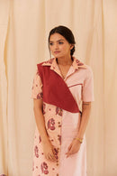 The Conscious Closet Rose Shell and Smokey Pink Eucalyptus Meadow Dress Set