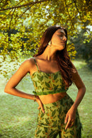 The Conscious Closet Muddy Green Bush Maze Co-ords