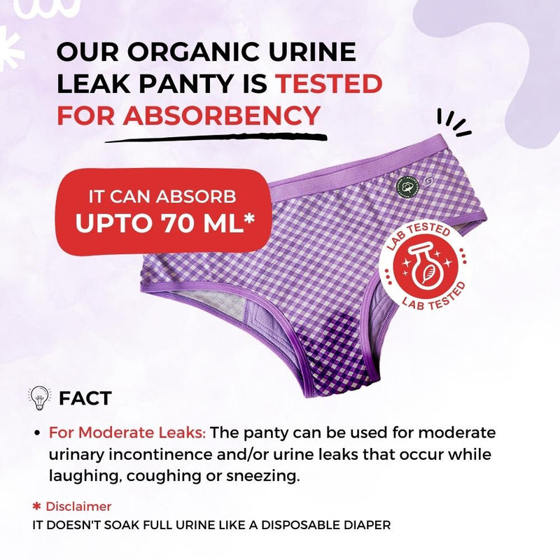 Organic Urine Leak Panty (Bikini) (1 pc)