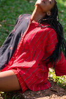 WOMEN SHIRT SHORTS SET