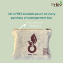 Livbio Organic Cotton & Naturally Dyed Womens Slate Grey Combo Underwear - Pack of 2