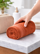 Bamboo Bath Towel – Ultra Soft, Quick Dry & Eco-Friendly Luxury Care | Rust