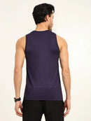 Men’s Bamboo Gym Vest – Soft, Breathable Workout Tank in Navy Blue