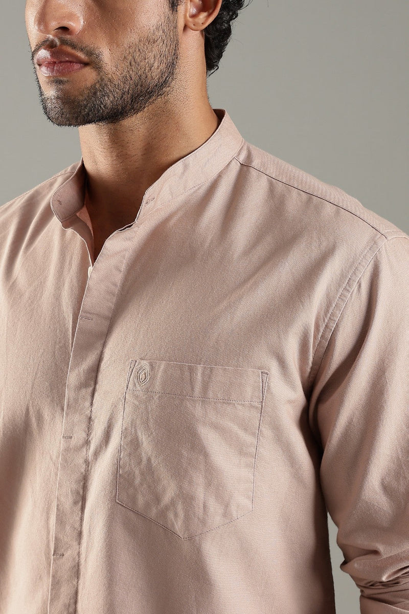 Islands of Loom Organic Cotton Men's Beige Terrene Shirt
