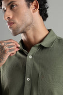 Islands of Loom Organic Hemp Men's Green Avacado Shirt