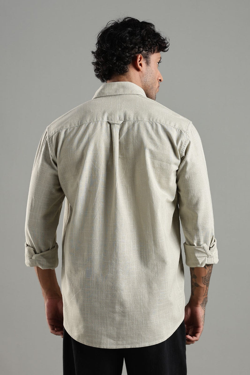 Islands of Loom Organic Hemp Men's Oat Meal Dune Shirt