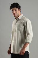 Islands of Loom Organic Hemp Men's Oat Meal Dune Shirt