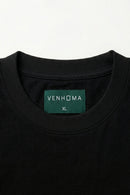 Venhoma Bio-Washed Cotton Men's Black T-Shirt