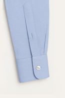 Venhoma Cotton Poplin Men's Light Blue Shirt