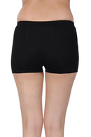 Bamboo Fabric Mid Rise Shorts Pack of 2 | Black + Grey