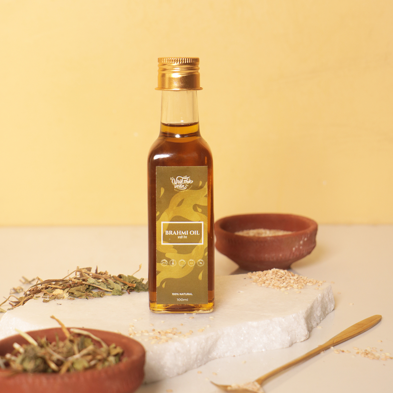 Vriksha Veda Dark Brown Brahmi Oil - Hair Oil