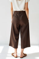 Studio Amala Cocoa Mousse Cotton Women’s Dark Brown Culottes