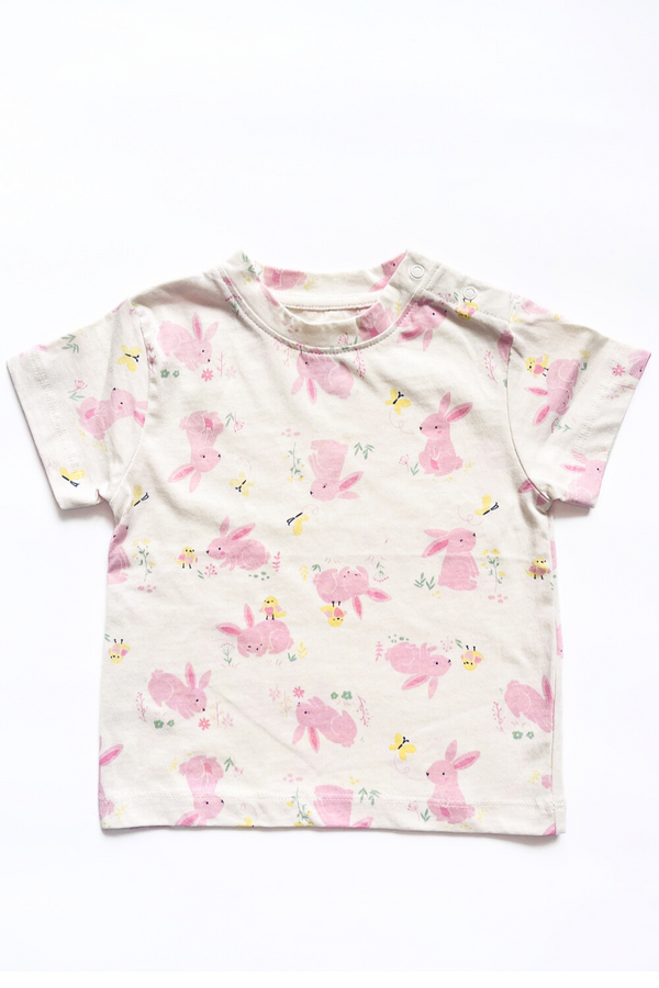 Momokos - 100% Organic Cotton Hoppy Bunny Tee