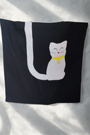 Shakti Kriti Unbleached Cotton Canvas Tote Bag | Women | Black | Tote bag