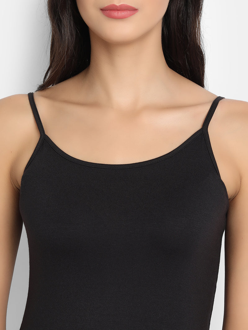 Bamboo Fabric Camisole Black and White | Pack of 2