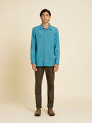 Patrah Khadi - Handwoven Serene Bondi Blue Handloom Shirt