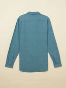 Patrah Khadi Handwoven Dark Pine Handloom Shirt