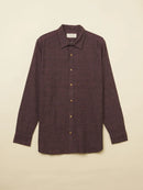 Patrah Khadi - Handwoven Black and Mauve Handloom Shirt