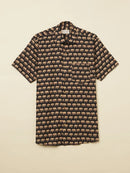 Patrah Block Black Elephant Printed Shirt