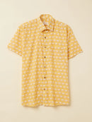 Patrah Block Yellow Elephant Printed Shirt