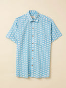 Patrah Block Holiday Elephant Printed Shirt