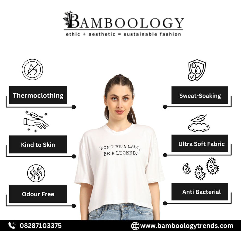 Women Oversized Bamboo T-Shirt – Soft, Breathable & Sustainable Fit