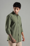 Islands of Loom Organic Hemp Men's Green Avacado Shirt