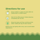 Zaocare Calcium & Vitamin D3 Effervescent Tablets For Men & Women | Supports Bone Health, Muscle Strength & Teeth Health