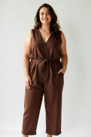 Studio Amala Espresso Martini Linen Women’s Dark Brown Jumpsuit