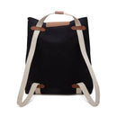 3-in-1 Black Canvas Convertible Bag