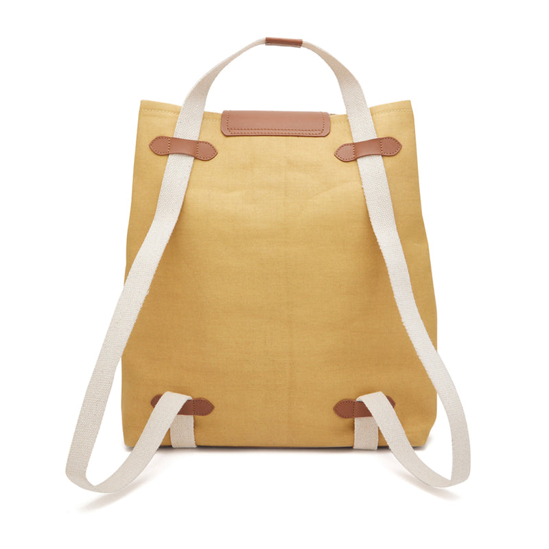 3-in-1 Yellow Canvas Convertible Bag