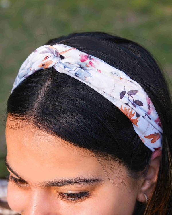 Floral Twisted Knot Headband