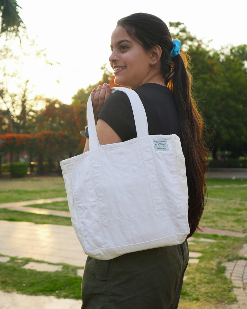 Hemp Eco Tote Bag | Off-White