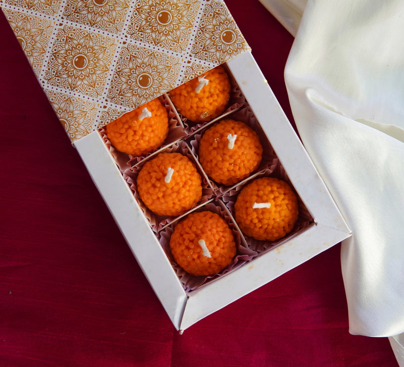 Sweetness of Laddoo Candles (Pack of two)