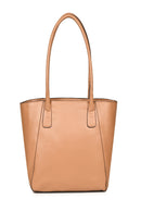 Green Hermitage Athena Vegan Leather Tote Bag (Caramel)