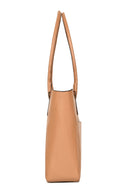 Green Hermitage Athena Vegan Leather Tote Bag (Caramel)