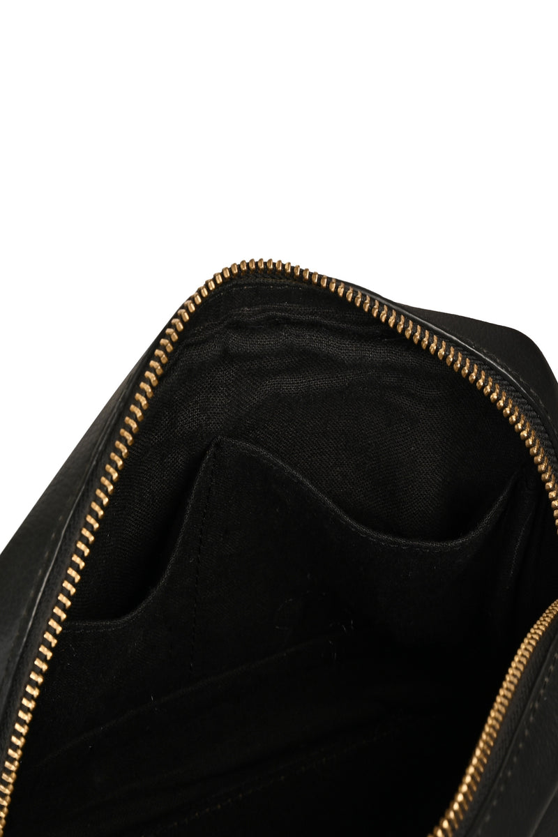 Green Hermitage Vanadey Vegan Leather Satchel/Crossbody Bag (Black & Green)