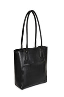 Green Hermitage Athena Vegan Leather Tote Bag (Black)