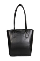 Green Hermitage Athena Vegan Leather Tote Bag (Black)