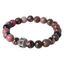 Gemstone Healing Bracelet Rhodonite helps in achieve goal ang good during time of transformation, it bring sympathy and empathy towards other