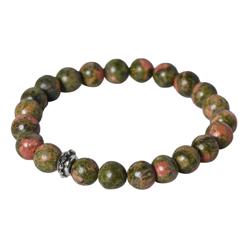 Nurture Harmony with our Unakite Healing Gemstone Bracelet - Discover Healing Benefits for Your Loved One
