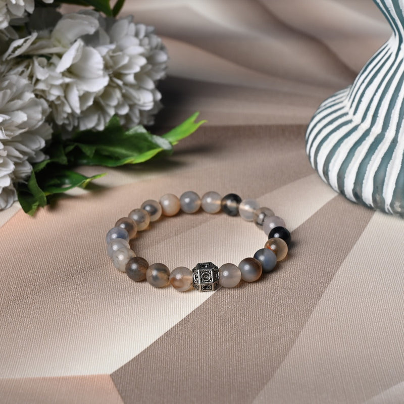 Radiate Calmness with our Chalcedony Healing Gemstone Bracelet - Unlock Healing Benefits for Your Loved One