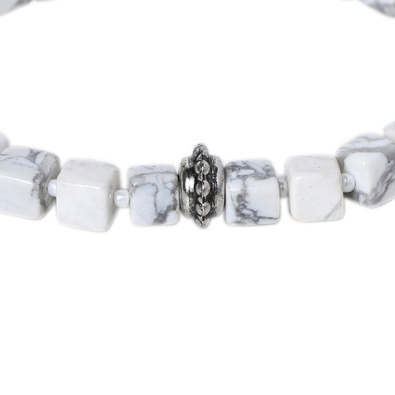 Nurture Wellness with our Howlite Healing Gemstone Bracelet - Unveiling Healing Benefits for Your Loved One