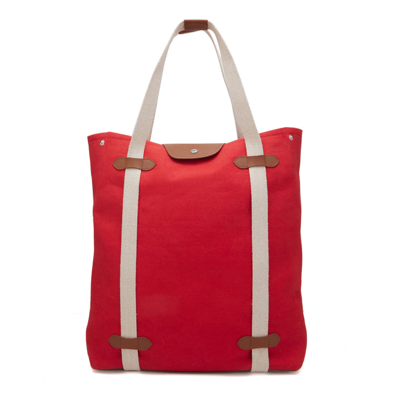 3-in-1 Red Canvas Convertible Bag